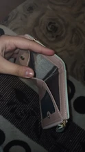 Cartera pequeña para mujer, monedero pequeño, billetera pequeña con broche para tarjeta de mujer