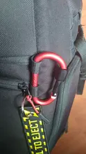 Paracord-Cadena de mosquetones de aluminio de 8cm, Clip de bloqueo rotativo, hebilla de anillo D, llavero, gancho de presión de montaña para acampada, Kit de viaje al aire libre