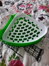 Orinal de plástico con bandeja para mascotas, orinal de entrenamiento para perros, conejos, gatos, hámster, Animal PEQUEÑO