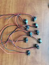 10 Uds 9V batería Snap clip conector cables titular