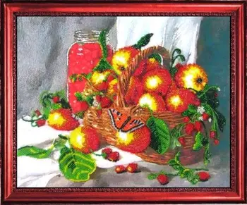 213 set for embroidery with beads butterfly 'Strawberry натюрморт', 25*31 cm
213 set for embroidery with beads butterfly 'Strawberry натюрморт', 25*31 cm