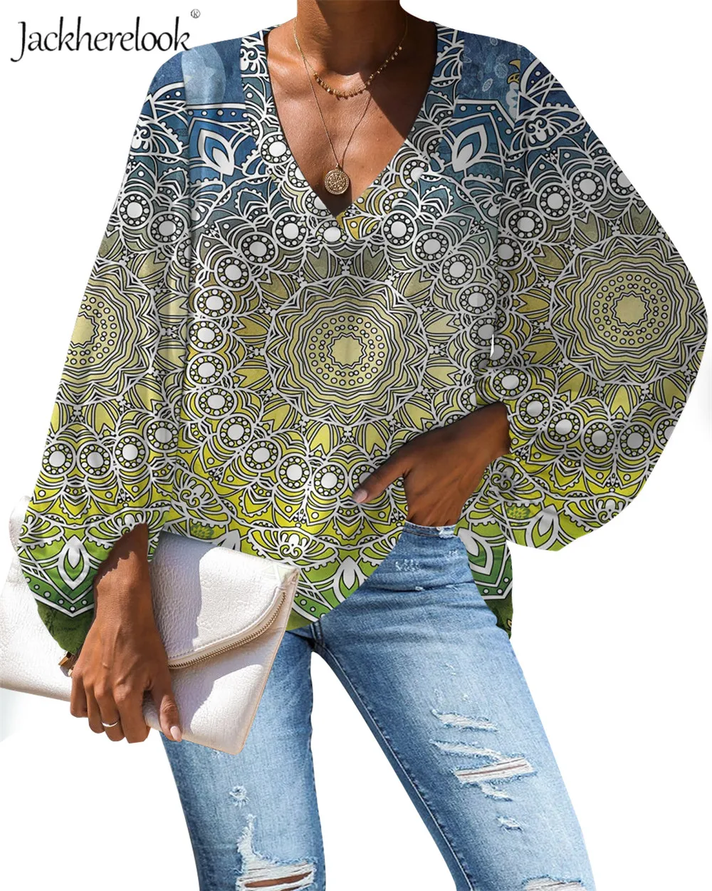 Jackherelook New Design Gradient Chiffon Blouse for Women Bohemian Elephant Mandala Print 2020 Casual Loose long Sleeve Clothing
Jackherelook New Design Gradient Chiffon Blouse for Women Bohemian Elephant Mandala Print 2020 Casual Loose long Sleeve Clothing