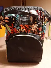 Mochila con estampado de flores de Estilo Hawaiano para mujer, bolsa de nailon de estilo Rural, gran capacidad, para ocio o viaje