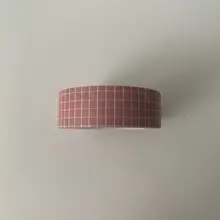 Conjunto de cintas de papel japonés Washi, cinta adhesiva, pegatinas decorativas de papelería, planificador, bricolaje, negro, blanco, rosa, 10M