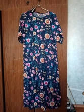 Maxi-Dress Floral-Robe Casual-Tunic Half-Sleeve Vintage Plus-Size Womens Summer Vestidos