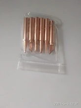 Juego de puntas de soldadura de cobre puro, calentamiento interno de 900M, cabezal de boquilla de soldadura de hierro eléctrica, herramienta de estaciones de soldadura, 6 uds.