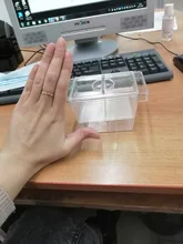 Caja de aislamiento de cría de pecera de acrílico transparente, soporte para incubadora de acuario