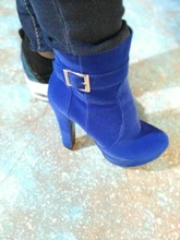 Nueva moda Otoño exfoliante hebilla mujeres Ultra alta tacones plataforma de tacón grueso 0 botas zapatos de mujer