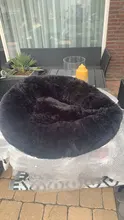 Cama de perro suave juguetes de peluche Donut sátiro ronda perro perrera Ultra lavables suaves perro gato cojín de cama de sofá cálido Venta caliente