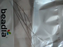 Agujas para adornos de cuentas, herramientas de acero inoxidable con apertura Central curvada, alfileres para hilo de cuentas, fácil fabricación de joyas, 5/1 Uds.