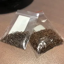 Lote de anillos abiertos de 3-20mm, 50-200 unids/lote, conectores de anillos partidos de oro rosa para DIY, joyería, accesorios Diy