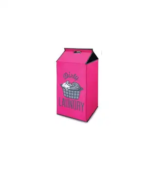 Dirty laundry basket pink for washing machine or toymaker.
Dirty laundry basket pink for washing machine or toymaker.
