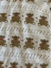 Thin Sweater Button Neck-Cardigan Knitted Beige PERHAPS Bear Women Outwear Short O-Neck