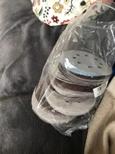 Discos de lija de forma redonda, papel de lija de 100mm, gancho de bucle, hoja de pulido, papel de lija de 8 agujeros, almohadilla de pulido, 125 Uds.