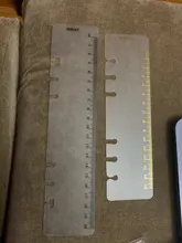 Domikee classic PP 6 reglas de agujeros para Carpeta cuadernos planificadores, fino office school index marcapáginas regla accesorios para cuadernos A5A6