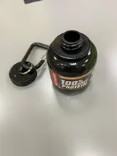 1PC 100ML portátil botella para polvo de proteína con llavero de salud embudo medicina publicidad botella de agua vaso botella para deporte al exterior