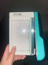 Cortadora de papel portátil de 4x6 pulgadas, máquina cortadora de papel fotográfico con regla integrada, para oficina y papelería