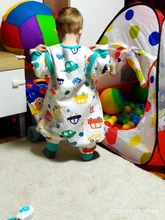 Saco De dormir De algodón y bambú para bebé, saco De dormir con dibujos animados, para primavera y otoño