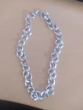 Collar grande de moda para mujer, Gargantilla gruesa de Color dorado y plateado, collares de cadena, joyería de fiesta, 2021