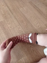 Calcetines de algodón suave infantil con dibujos de zorros, Unisex, para bebé, 1 par