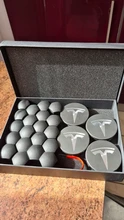 Tesla modelo 3 X S X de centro de la rueda tapas de cubierta de cubo tapa de tornillo Kit de neumáticos de accesorios de modificación de emblema de coche insignia