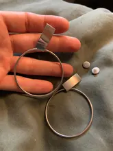 De moda geométrica redonda Clip en pendientes sin oreja perforada Clip de Metal Simple gran pendiente para las mujeres, joyería de moda