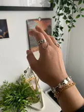 Foxanry-anillos de plata de ley 925 para mujer, cadena creativa de moda, borla, Planeta, Vintage, Punk, joyería para fiesta, regalos