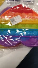 Fidget punk juguetes Arco Iris empujar burbuja juguetes anti estrés adultos niños sensorial juguete para aliviar el autismo Dropshipping. Exclusivo.