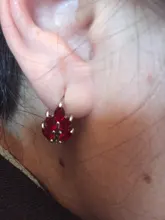 Pendientes de tuerca inusuales para mujer, joyería coreana, regalo de San Valentín, bisutería de Color rojo y plateado, pendientes de precio de fábrica, 1 par
