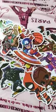50 Uds de dibujos animados pegatinas Marvel bien los Vengadores etiqueta engomada impermeable equipaje Skateboard guitarra portátil pegatinas juguete de niño