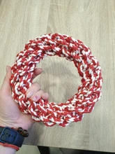 Rope-Rings Toys Molar Teeth-Bite-Resistant Large Dog Chew-Toy Dog-Medium Cotton 1PC