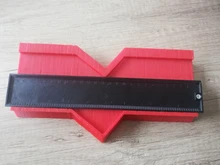 Calibrador de contornos irregulares de azulejos, regla de arco de plástico para medición de curvaturas y laminado de azulejos, plantilla manual de perfil de contorno de 12/14/25cm