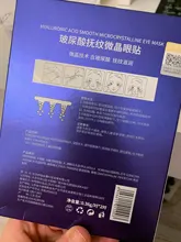 Ilisya-Parche ocular con microagujas para eliminación de arrugas finas, ácido hialurónico, máscara para ojos, ojeras, hinchazón