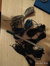 Cuerda de nailon negro de 0,5mm, 0,8mm, 1,0mm y 1,5mm, cordón de macramé con nudo chino para fabricación de joyas, pulsera de Shamballa