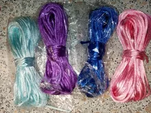 TYRY.HU-cordón de nailon satinado MultiColor de 10 metros, cuerda sólida para cuentas para confeccionar joyas de algodón para bebés, de seda trenzada de 2mm