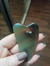 2 uds verde Gua Sha placa masajeador para cara de acupresión Natural Jade piedra Facial ojo raspado Guasha salud corporal masaje herramienta