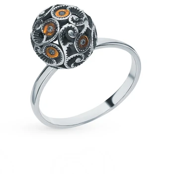 Silver ring with cubic zirconia sunlight sample 925 
Silver ring with cubic zirconia sunlight sample 925