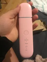 Espátula Facial ultrasónica con vibración para eliminar espinillas, depurador Facial, pala para limpiar, cavitación, Peeling, Lifting Facial limpiador facial ultrasonico limpieza facial profesional