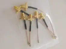 Conector de Cable flexible coaxial IPX U.fl IPEX a SMA / RP-SMA hembra de 2 orificios, conector de Panel de montaje con brida RG178, 5CM, 10CM, 15CM y 20CM, 1 Uds.