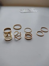 Conjunto de anillos minimalistas de plata y oro para mujer, sortija de nudillo con cristal geométrico Punk, joyería para dedos 2019