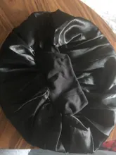 Gorro de descanso de satén para mujer, gorro de dormir liso, para el cuidado del cabello, Unisex