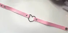 Gargantilla gótica Punk de cuero PU para mujer, cadena con hebilla de corazón, Collar, joyería para fiesta, accesorios para el cuello 2021