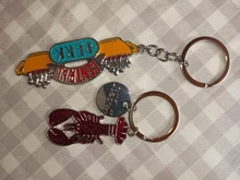 Llavero de amistad para serie de TV americana, colgante de café Perk, pendiente de tiempo, llavero de coche para mejor amigo, regalo de joyería