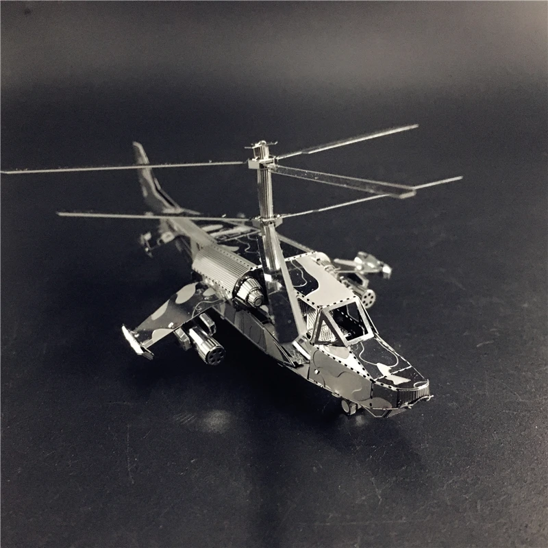 HK NANYUAN 3D Metal Puzzle Model Kit KA50 Military Helicopter Model DIY 3D Laser Cut Model Jigsaw Puzzle Toys for Boys Adult
HK NANYUAN 3D Metal Puzzle Model Kit KA50 Military Helicopter Model DIY 3D Laser Cut Model Jigsaw Puzzle Toys for Boys Adult