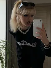 Sudadera con capucha para hombre y mujer, prenda deportiva masculina de gran tamaño con estampado de letras y cuello en V, estilo Hip Hop, a la moda, 2021