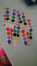 500 uds/rollo de croma etiquetas adhesivas de código de Color Dot etiquetas adhesivas 1 pulgada ronda rojo amarillo azul Rosa negro papelería pegatinas