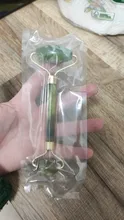 Rodillo para masaje Facial de Jade Natural, rascador para SPA, piedra de Jade, para cuerpo, piel, adelgazamiento, estiramiento del cuello, herramientas de cuidado de la salud, gua sha