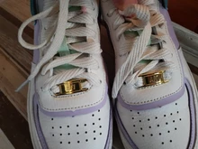 2 unids/par AF1 agujetas con hebilla cordones hebilla de Metal cordones accesorios de Metal de bloqueo DIY Kits para zapatillas encaje Metal hebilla