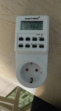 Switch-Socket Programmable Digital Timer Electronic Outlet Fr-Plug Cyclic 24-Hour EU