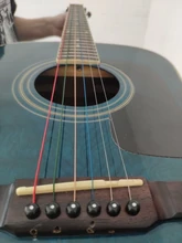 6 unids/set cuerdas de E-A guitarra Universal núcleo de acero colorido acústica Folk cuerda instrumento Musical piezas de guitarra accesorios de música